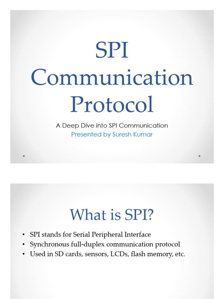 SPI Communication Protocol | PDF | Digital Technology | Computing