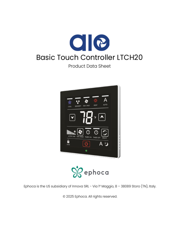 LTCH20 Basic Touch Controller Overview | PDF | Manufactured Goods