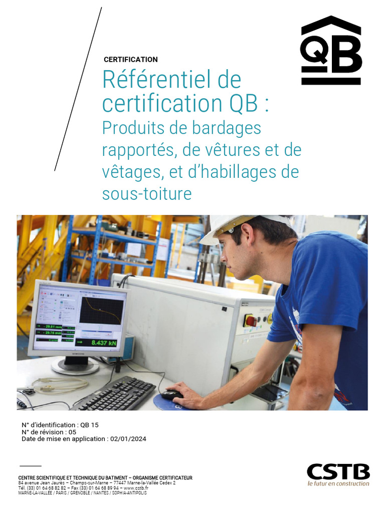 Certification QB pour Bardages et Vêtures | PDF | Management de la ...