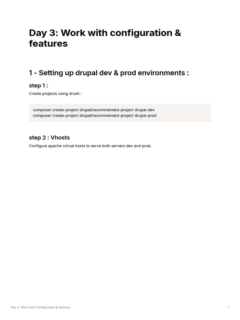Drupal Configuration & Features Setup Guide | PDF | Drupal | Computing