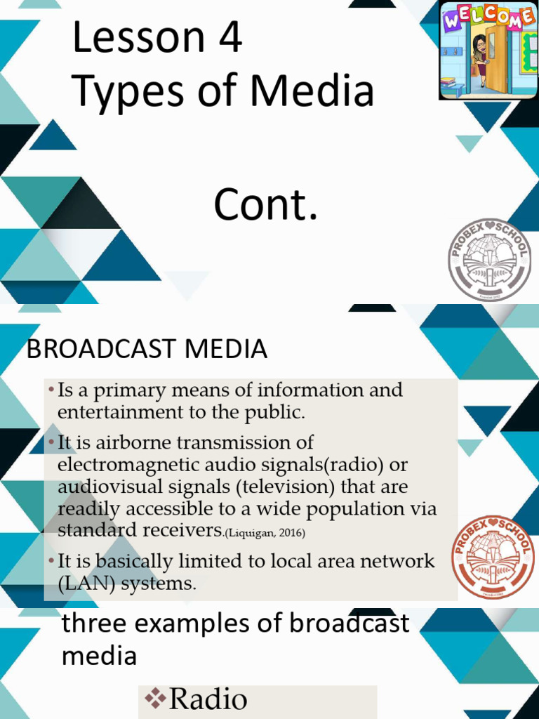 Lesson4 Typesofbroadcast Media | PDF | Radio | Frequency Modulation