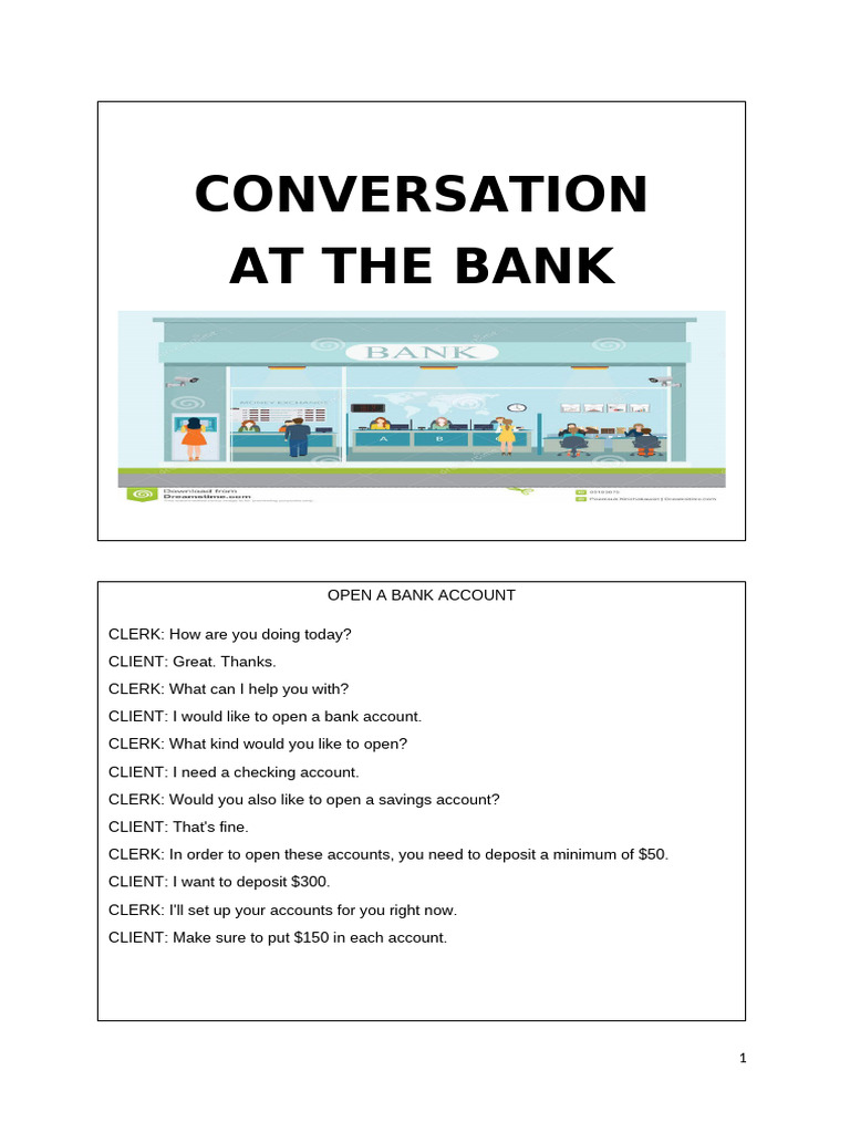 Banking Conversations Guide | PDF | Banks | Money
