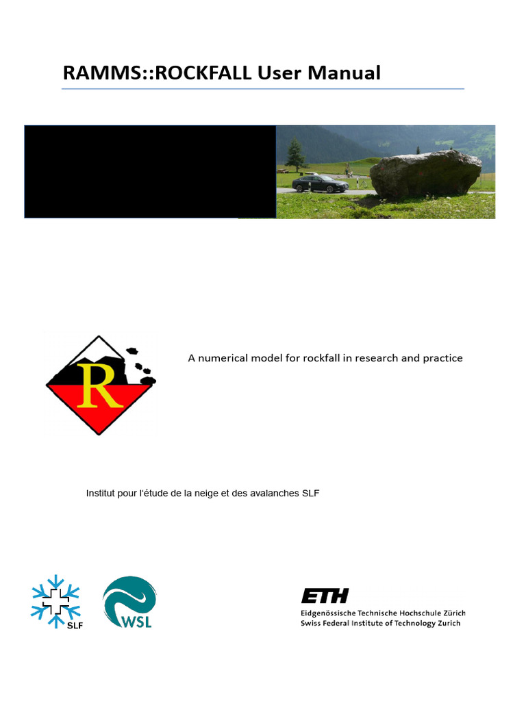 RAMMS Rockfall User Manual v1.7 | PDF | Friction | Force