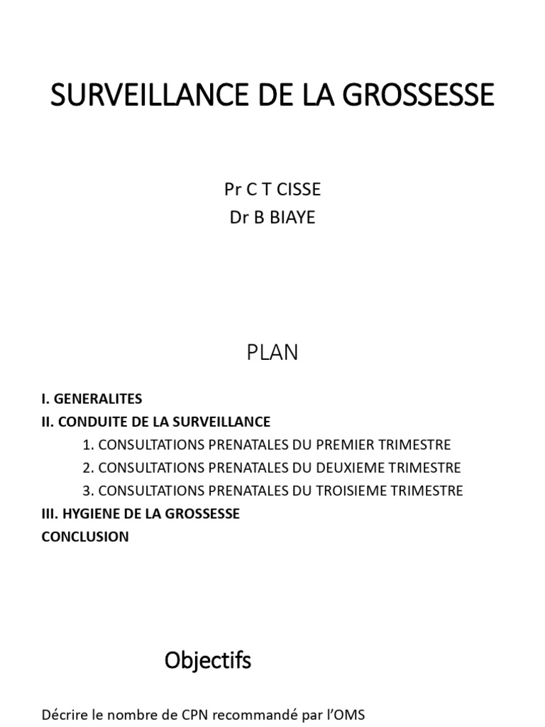 Surveillance de la grossesse : guide complet | PDF | Grossesse ...
