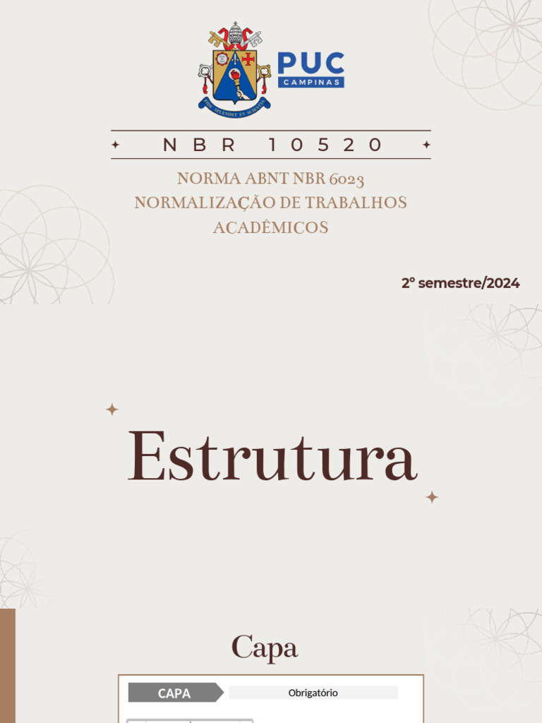 Normas ABNT para Trabalhos Acadêmicos 2024 | PDF | Citação | Caixa alta ...
