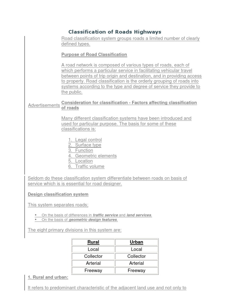 Classification of Roads Highways | Controlled Access Highway | Traffic