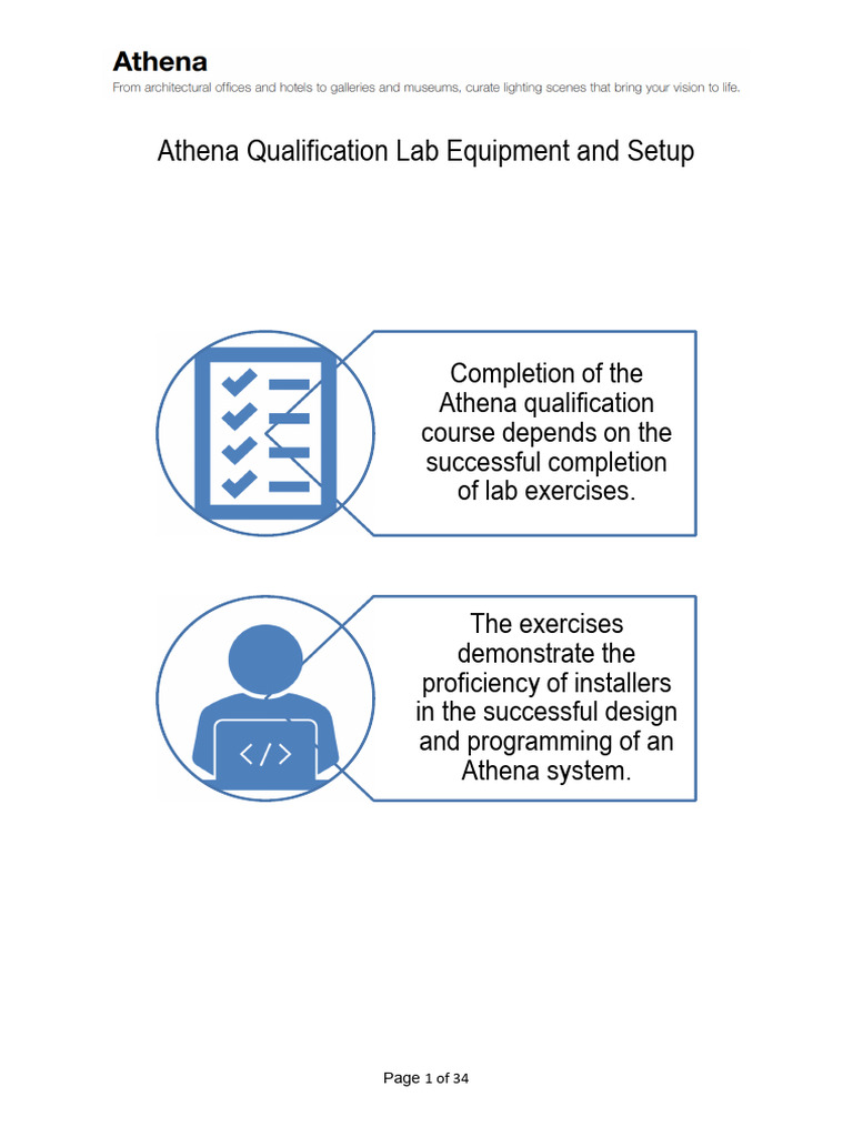Athena Qualification Lab Setup Guide | PDF | Icon (Computing)
