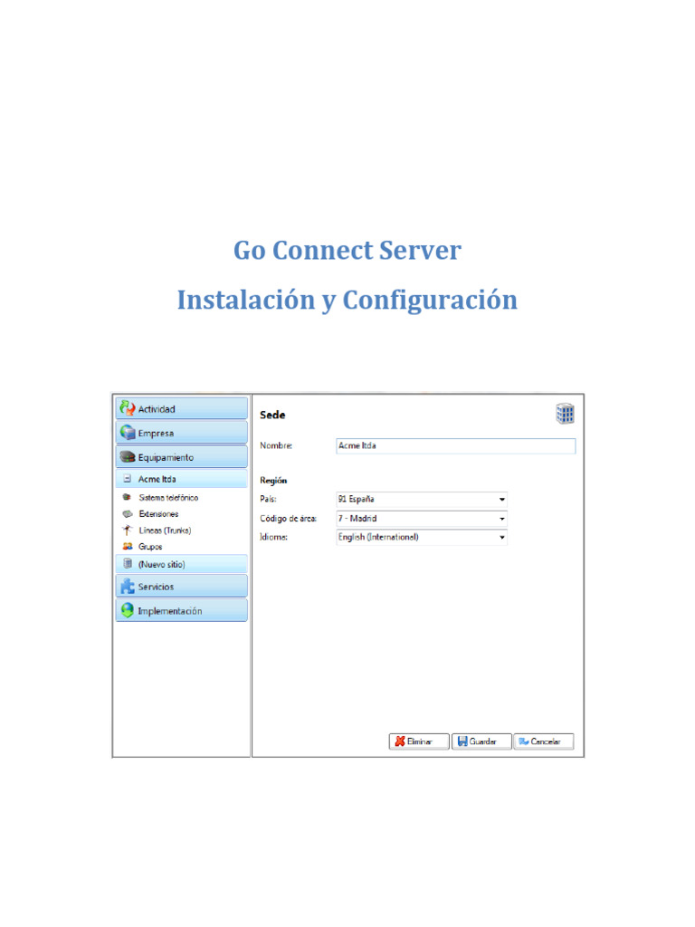 Instalación y Configuración de Go Connect Server | PDF | Microsoft ...