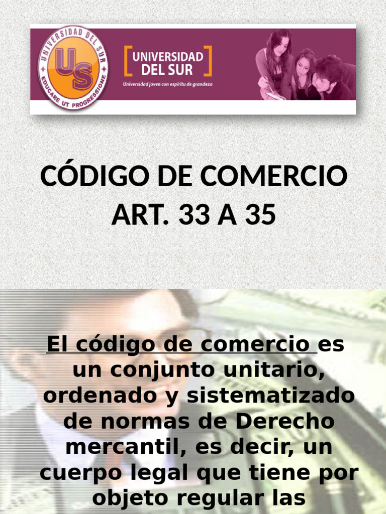 Código de Comercio Art. 33 A 35 | PDF | Contabilidad | Justicia