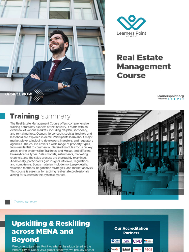 Real Estate Management Course Overview | PDF | Property Management ...