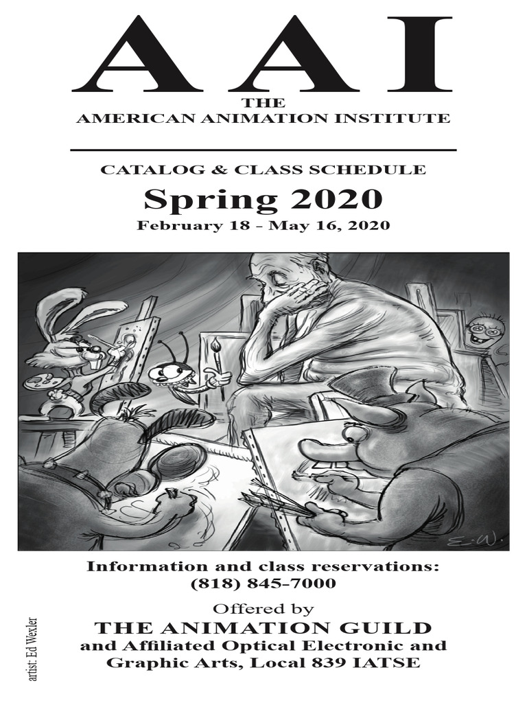 AAI Spring 2020 Class Registration Guide | PDF | Drawing | Animation