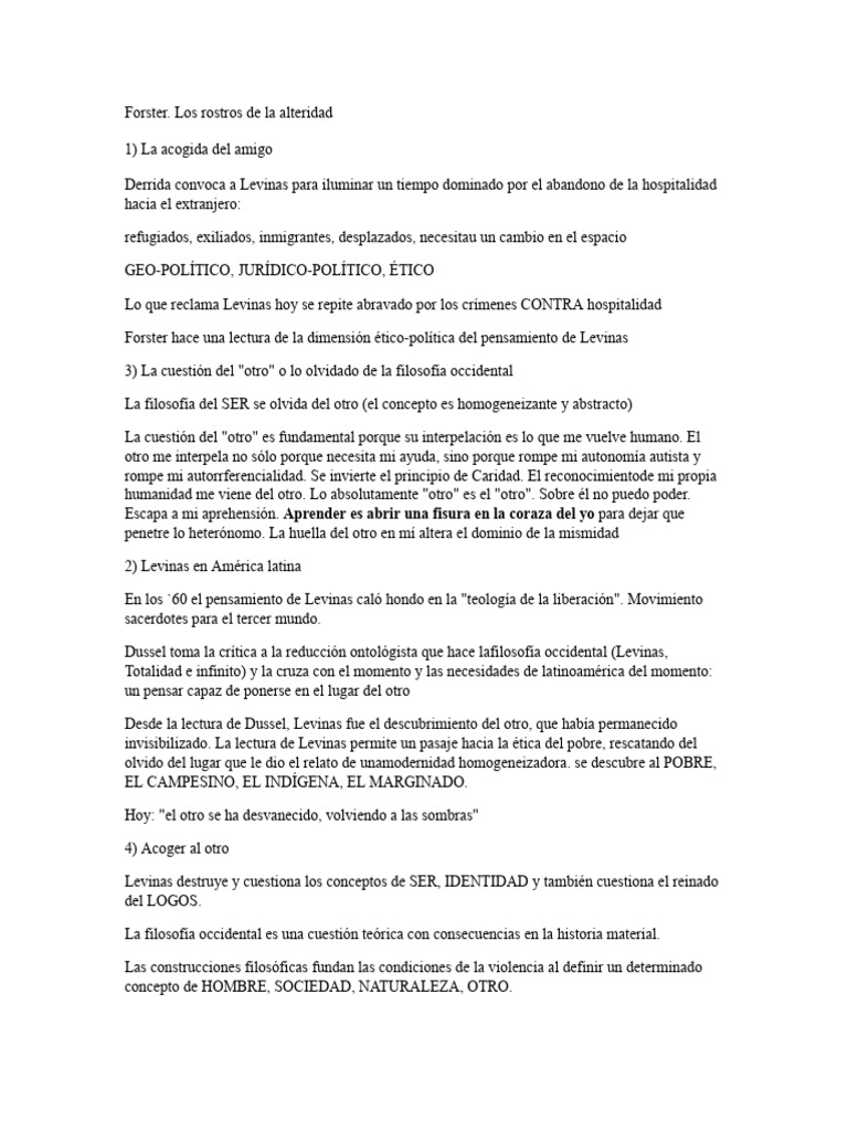 Ética de la hospitalidad y el otro | PDF | Educación en artes liberales
