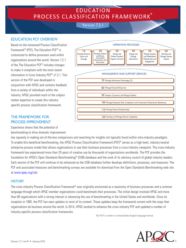 Education Process Classification Framework | PDF | Educational ...