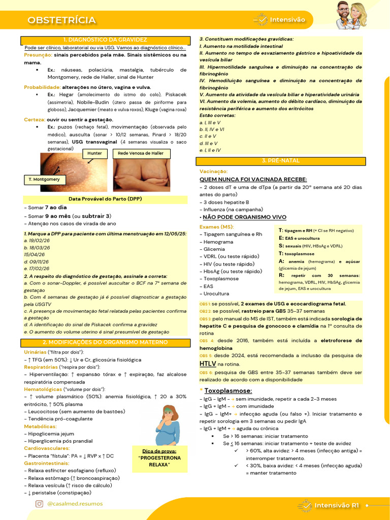 Diagnóstico e Modificações na Gravidez | PDF | Gravidez | Parto