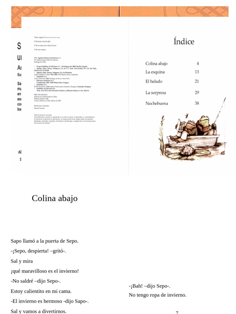Sapo y Sepo: Aventuras de Invierno | PDF