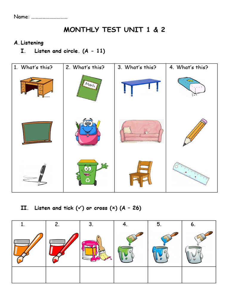Let's Go 1 - Test 1 | PDF