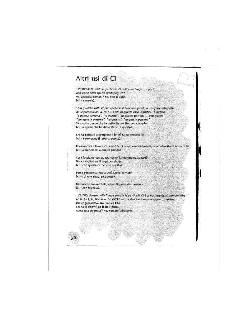 Altri Usi Del Ci e Ne | PDF