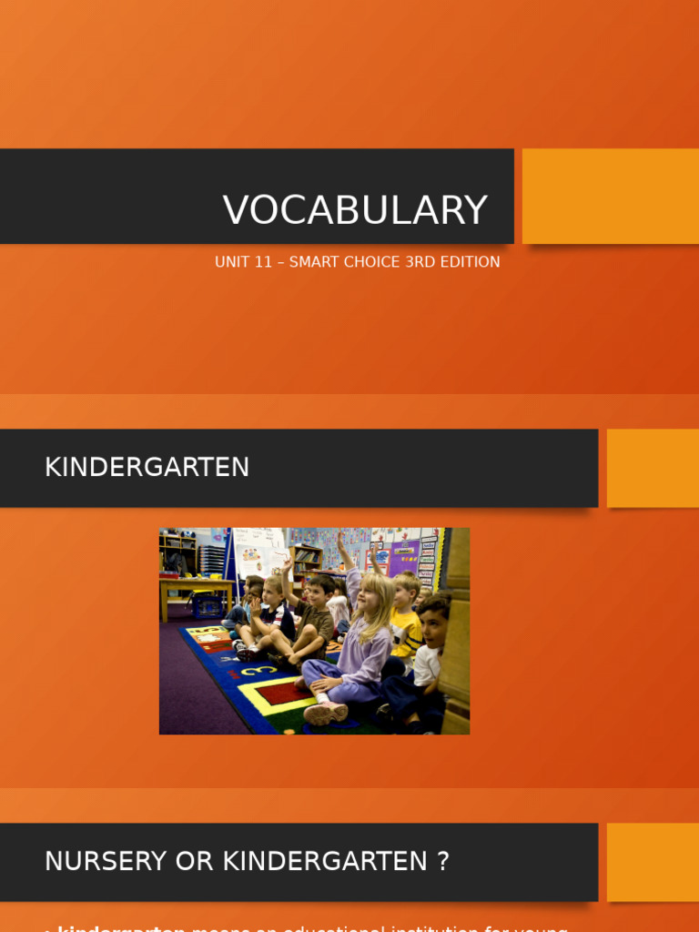 Education Terminology for Children | PDF