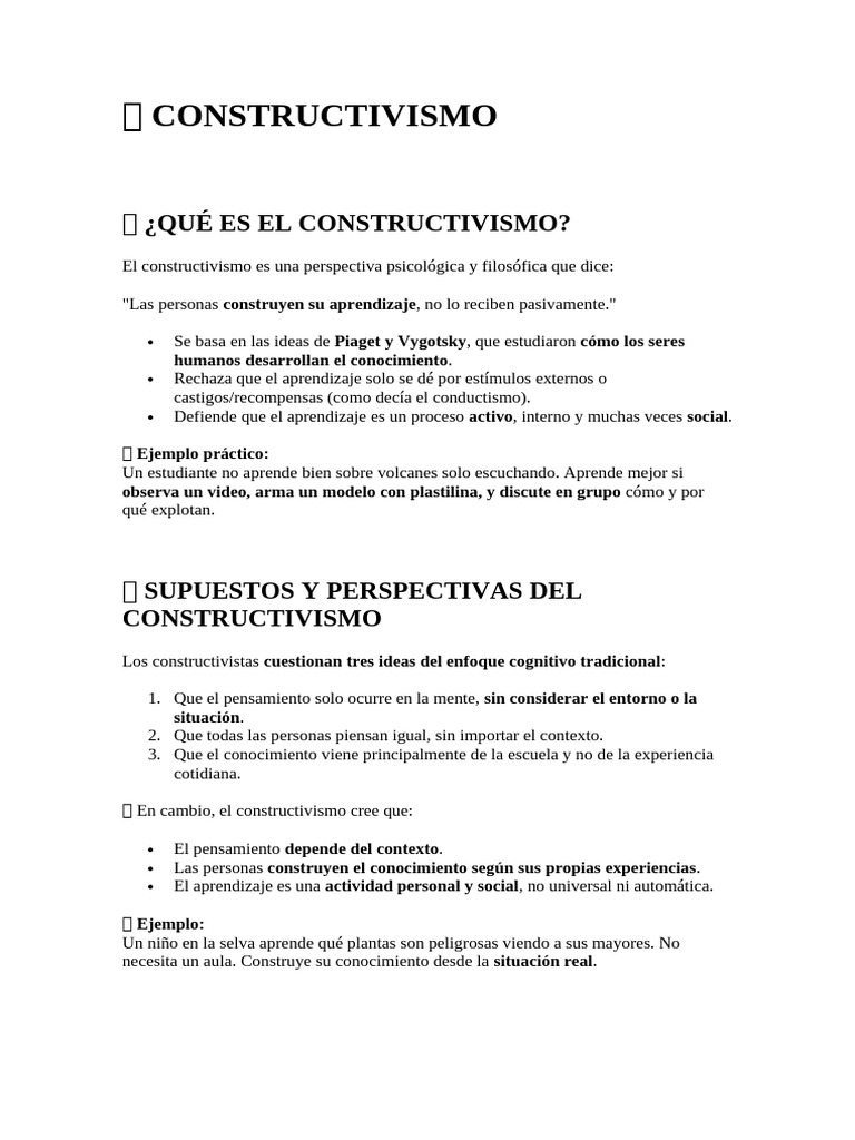 ? Constructivismo | PDF | Constructivismo (filosofía de la educación ...