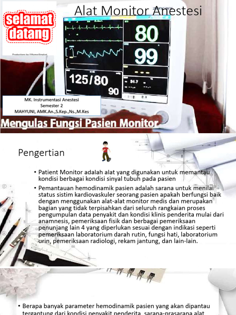 Alat dan Fungsi Monitor Anestesi | PDF