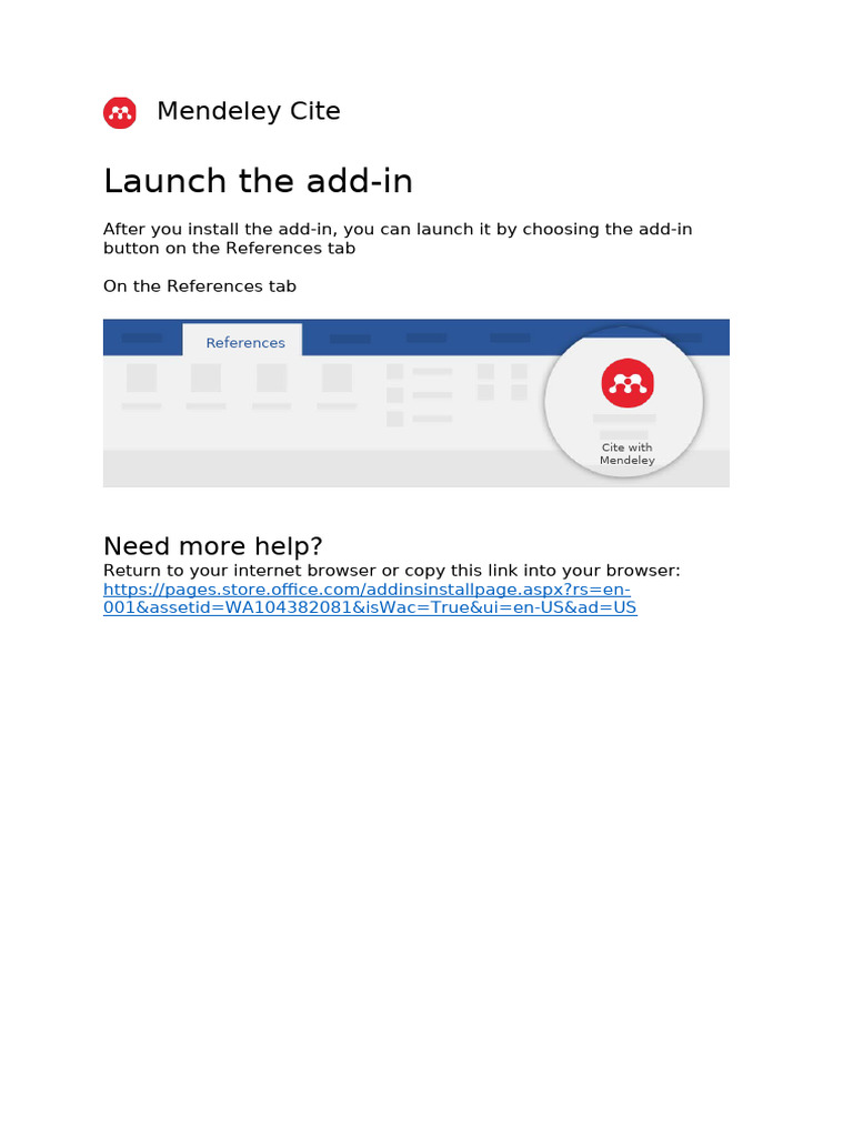 How To Launch Mendeley Cite Add In Pdf