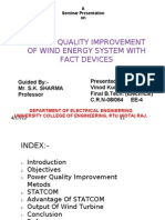 Power Quality Improvement of Wind Energy System With Fact Devices