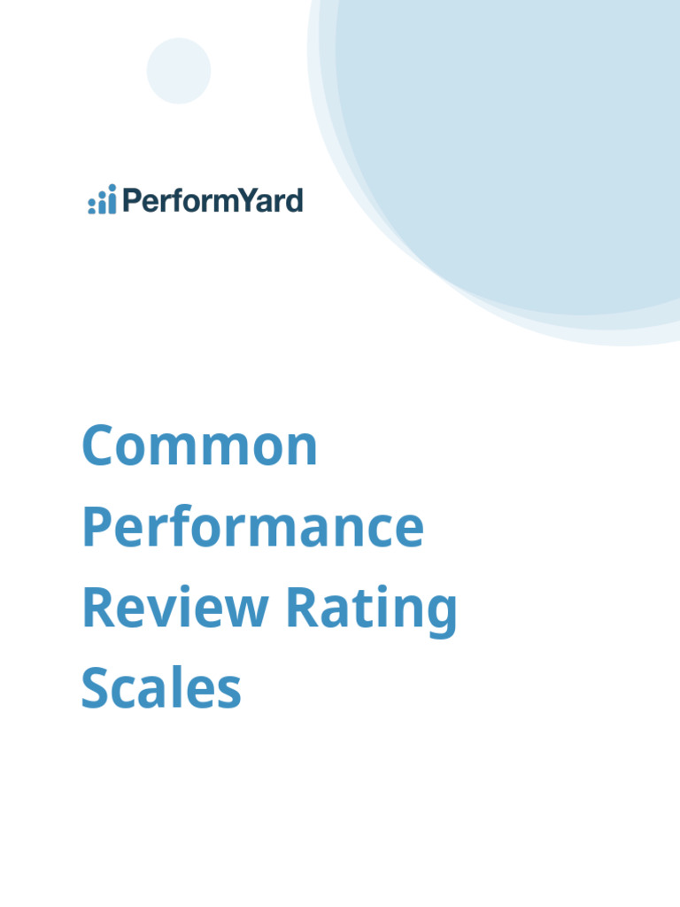 Common Performance Review Rating Scales | PDF | Level Of Measurement ...