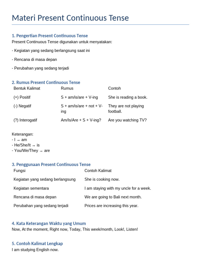 Present Continuous Tense Guide | PDF | Chess Theory | Chess