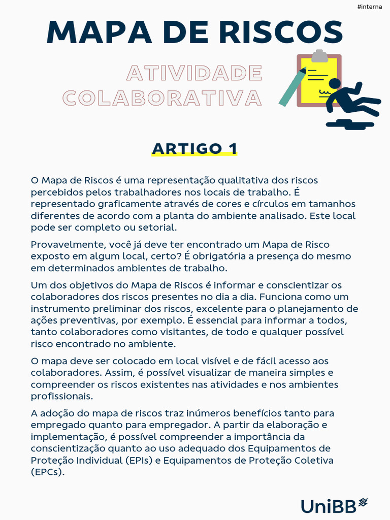 Mapa de Riscos - Artigo para Atividade Colaborativa | PDF | Segurança e ...