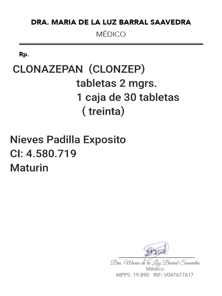 Recipe Médico Dra Barral - 240919 - 214534 | PDF