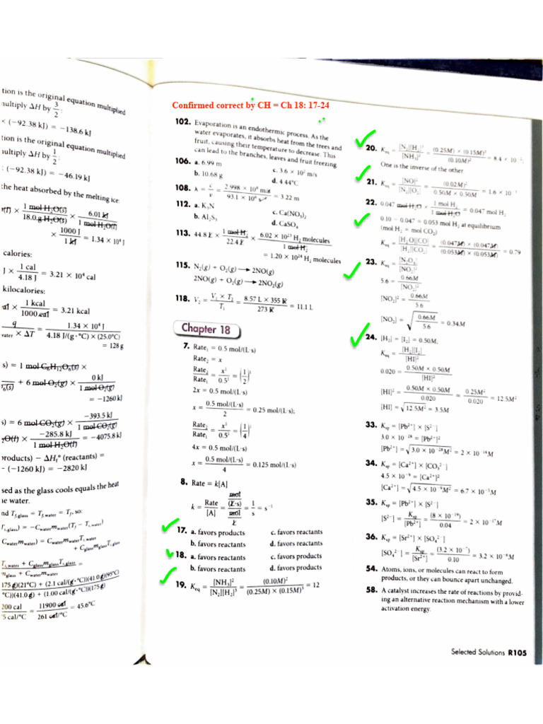 Chapter+18+Back+of+Book+Solutions+for+Selected+Problems | PDF | Ph ...