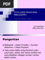Download Tata Cara Penulisan Bibliografi by Iefa El Fathia SN89842169 doc pdf