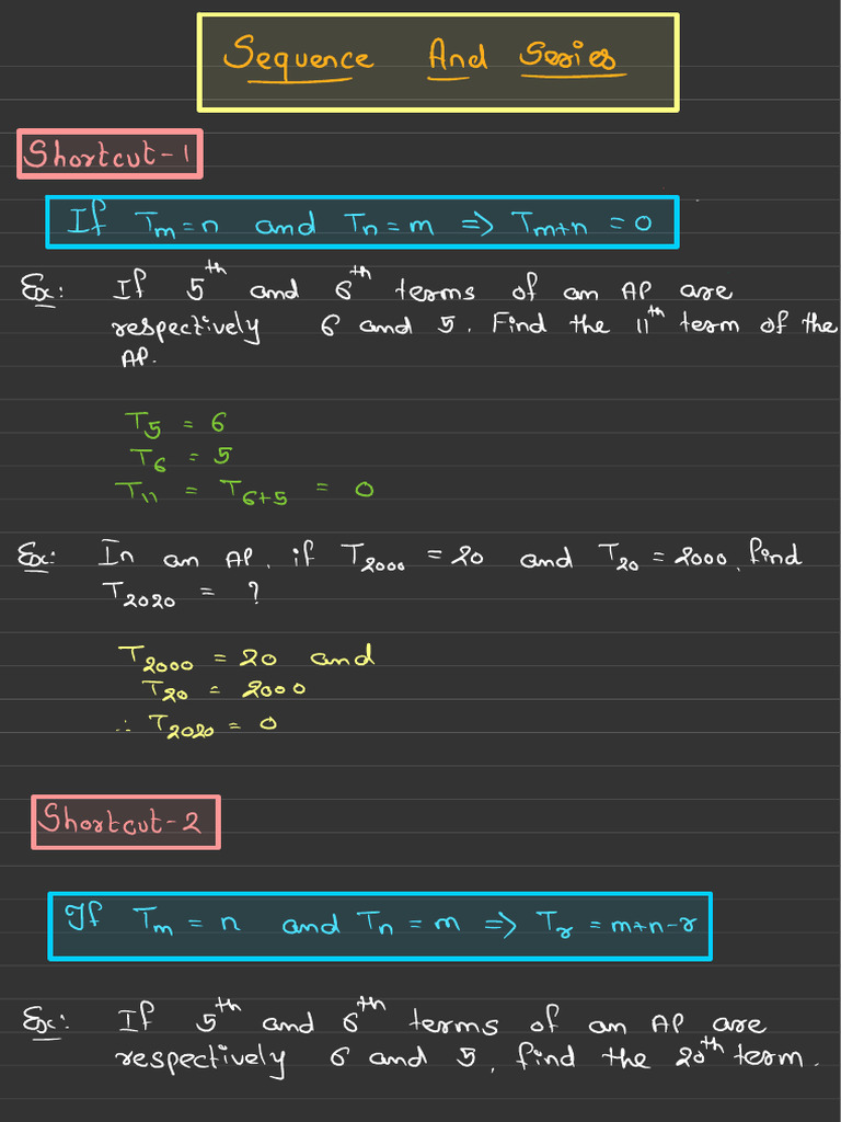 Aakash Module: Sequence and Series Solutions | PDF