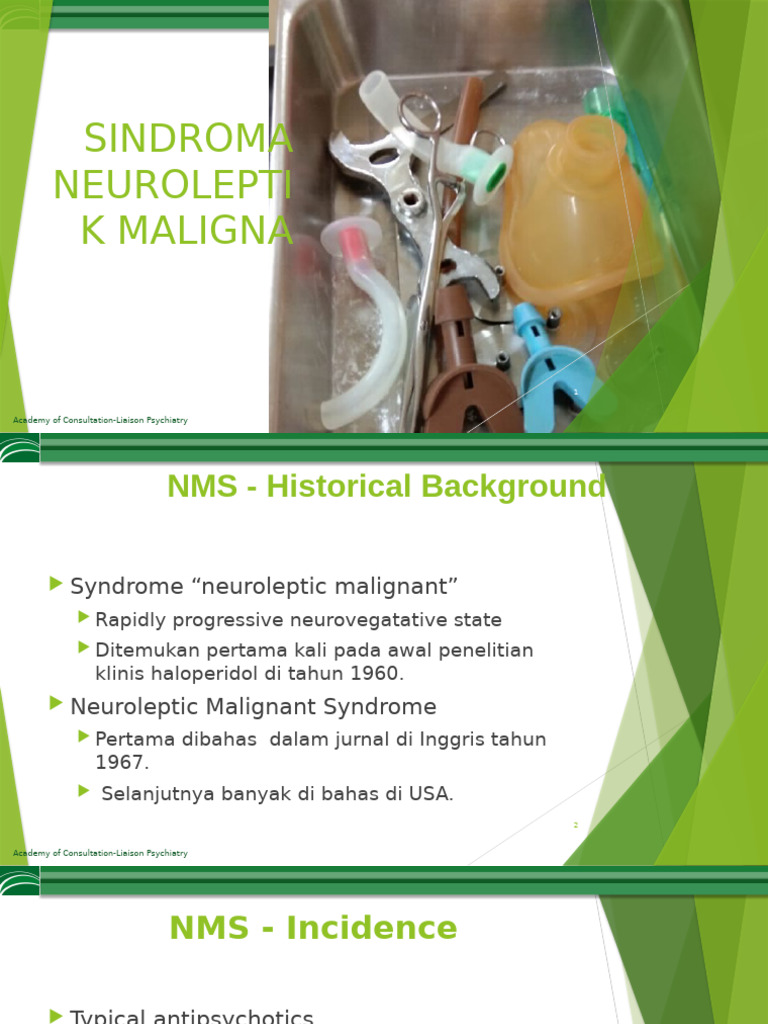 Neuroleptic Malignant Syndrome Overview | PDF | Serotonin | Antipsychotic