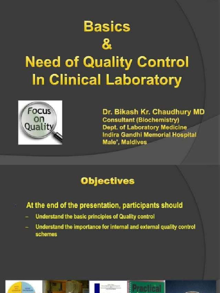 Qulaity Control in Clinical Laboratory | PDF
