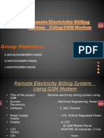 Remote Electricity Billing System Using GSM Modem2003