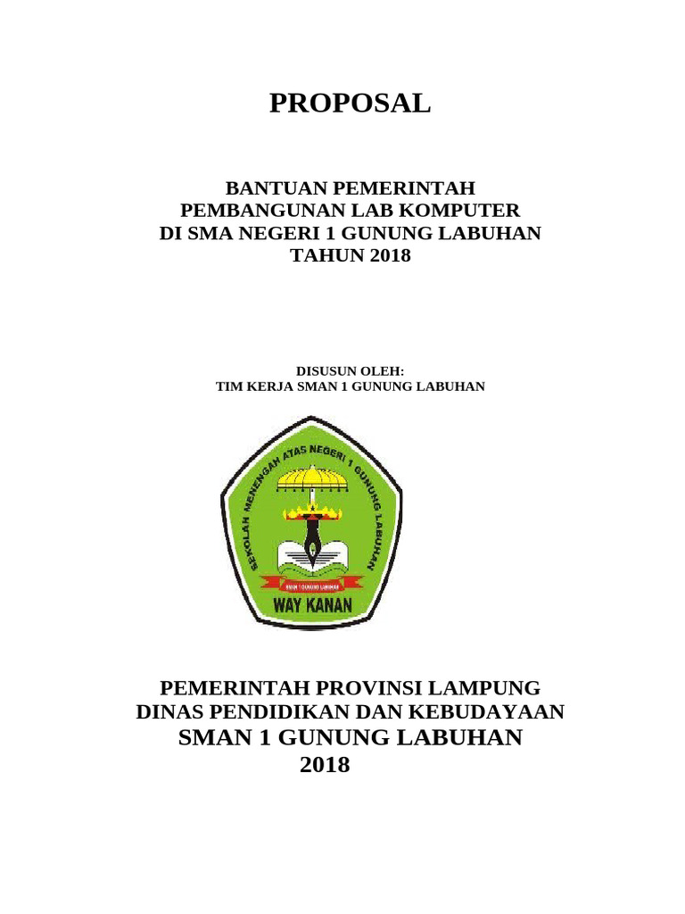 Proposal Pembangunan Lab Komputer SMAN 1 | PDF
