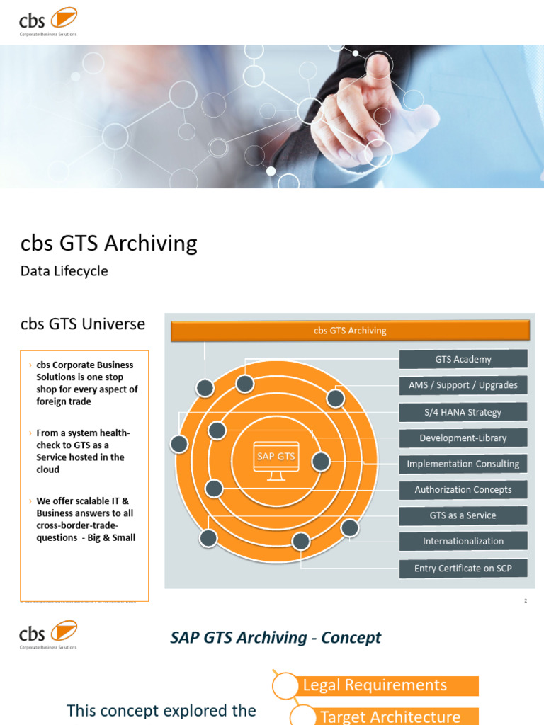 SAP GTS Archiving Solutions Guide | PDF | Information Science | Computing