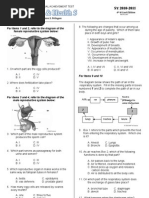 Science Test For Grade 5