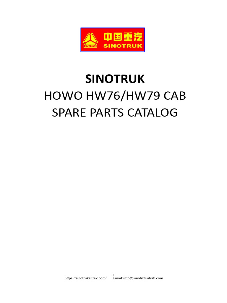 Howo-76-79-Cabin | PDF | Screw | Nut (Hardware)