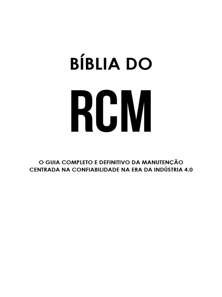 Guia Completo de Manutenção RCM 4.0 | PDF | Curva | Falha (Geologia)