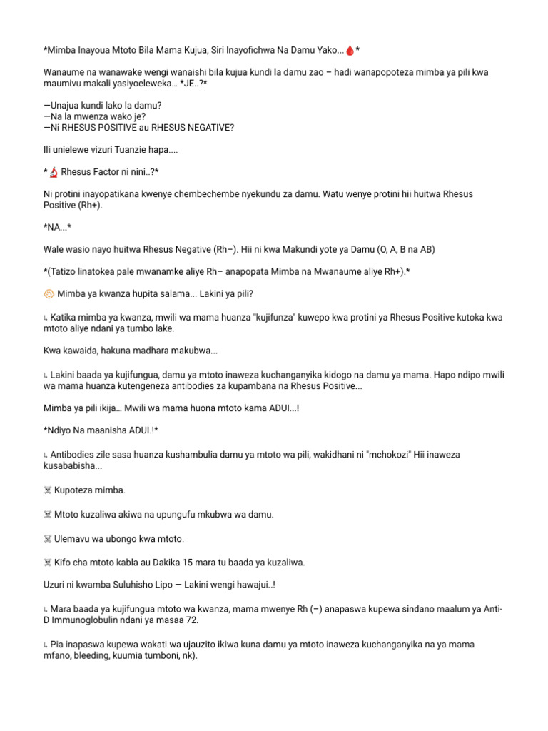 Rhesus Factor | PDF