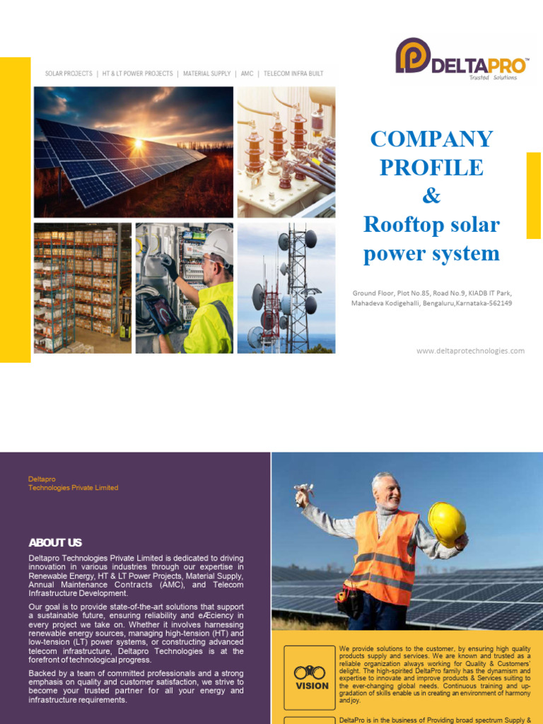 DeltaPro Technologies Overview | PDF | Solar Power | Photovoltaic System