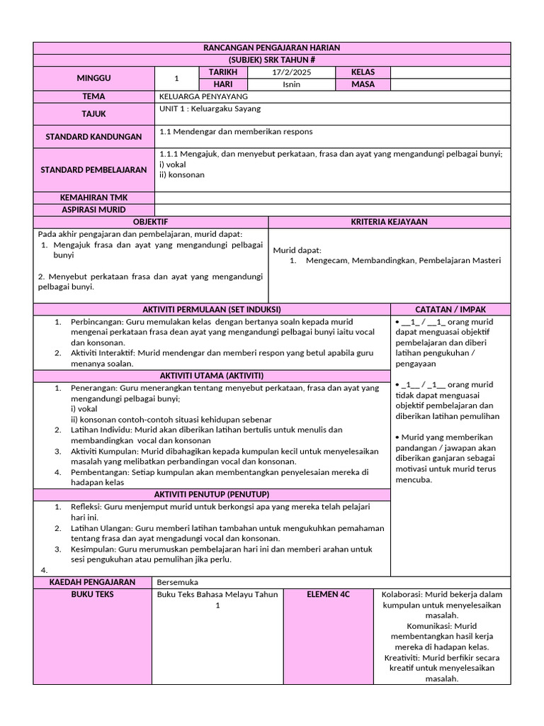 RPH BM (D1) | PDF