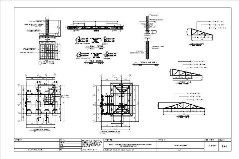 Roof Framing Plan for Residential Building | PDF | Structural Engineering