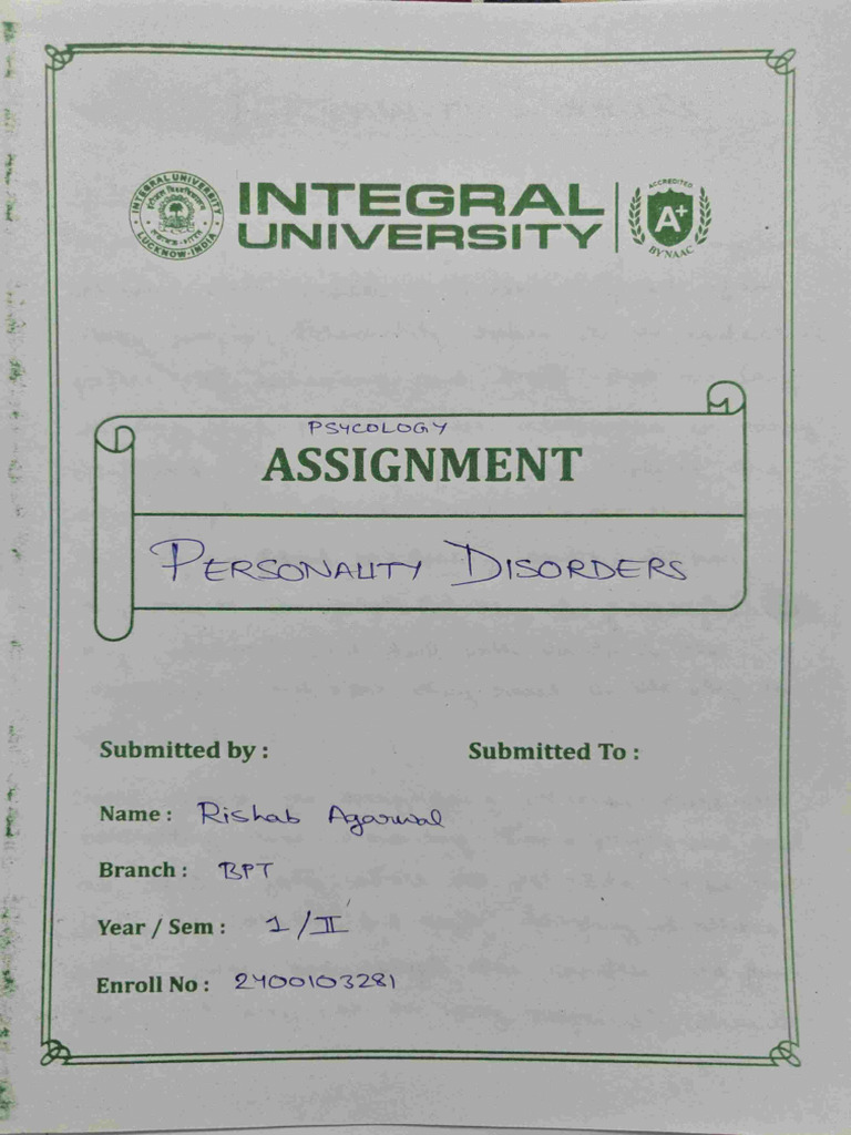 Psychology Assignment - 11zon | PDF