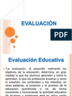 Diapositivas de Evaluacion Educativa y de Los Aprendizajes