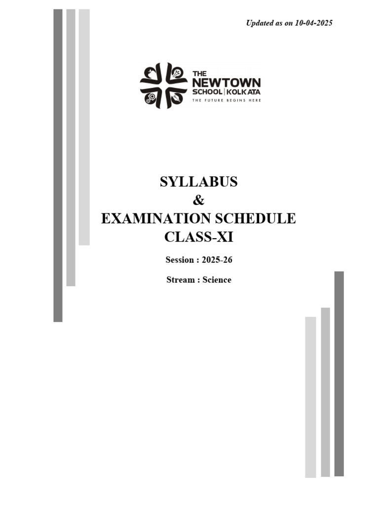 Class XI Science Syllabus 2025-26 | PDF | Botany | Chemistry