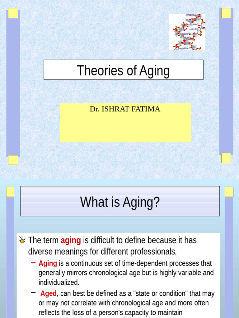 Understanding Theories of Aging | PDF | Antioxidant | Radical (Chemistry)