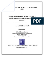 Independent Equity Research